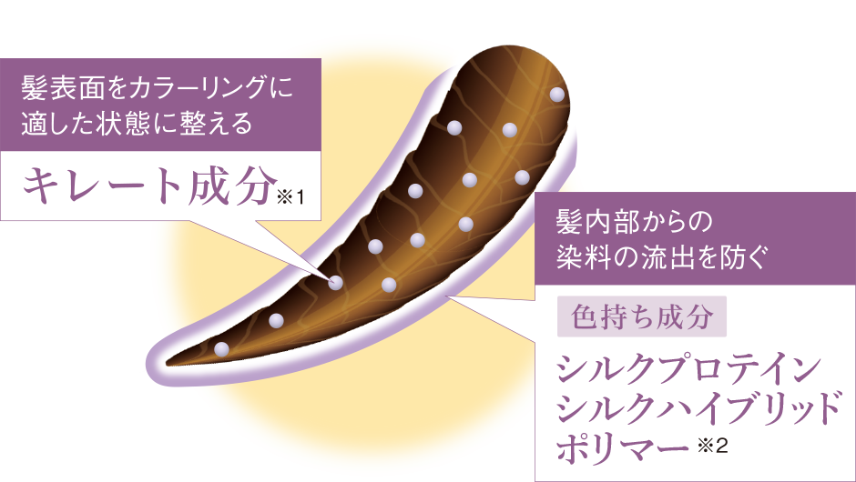 キレート成分　シルクプロテインシルクハイブリッドポリマー