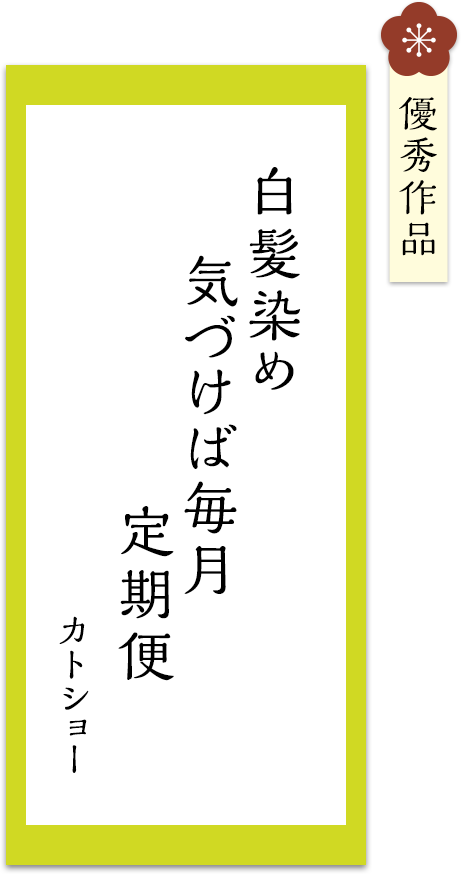 白髪染め　気づけば毎月　定期便 